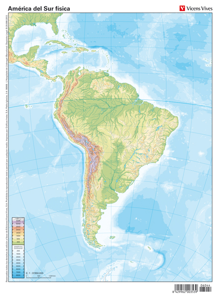 América del Sur física